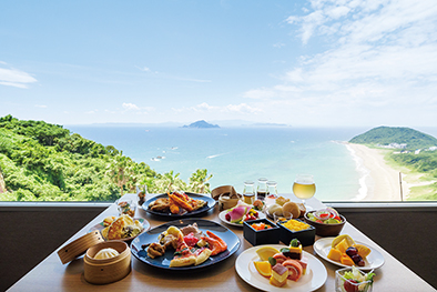 【6/15-9/30】道の駅田原めっくんはうす 伊良湖オーシャンリゾートの ビュッフェとメロン狩り